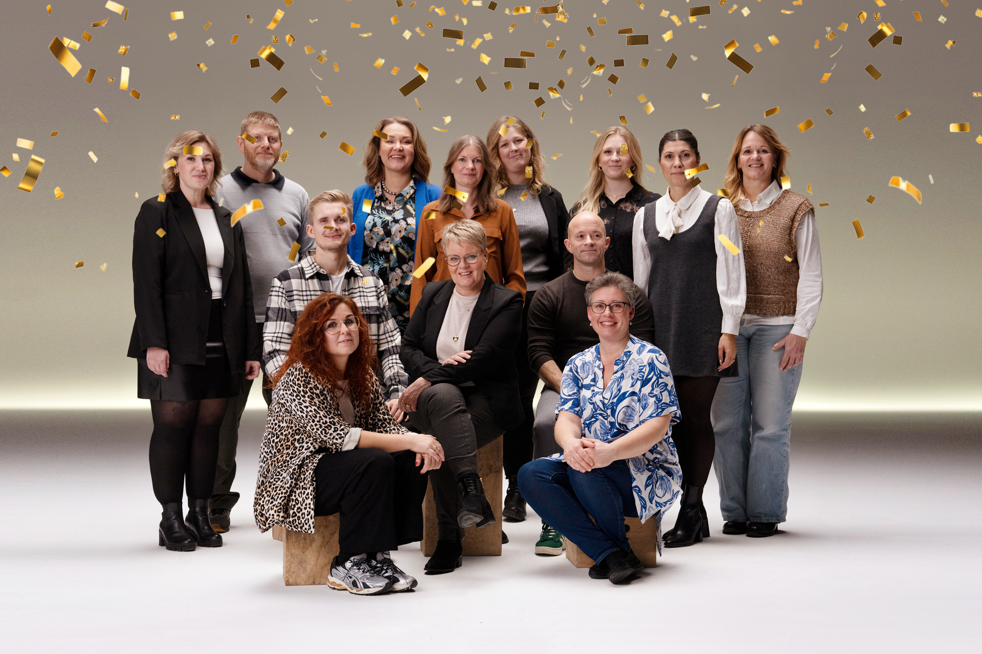 På billedet ses en gruppe medlemmer fra de mange faglige organisationer, som har deres pensioner i PKA. Foto: PKA.